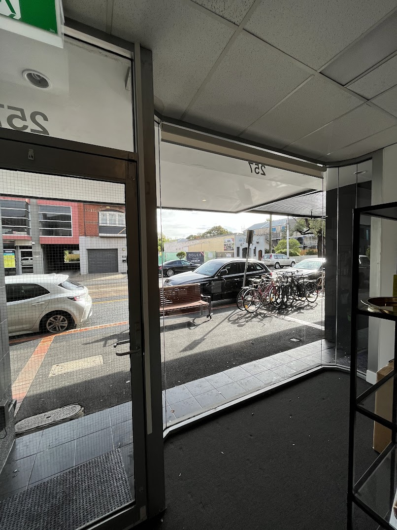 Interior glass fully clear after detail clean — after